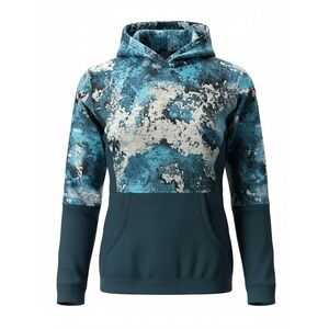 TrueTimber Ranger Boats Mens Blue Camo Full Zip Performance Hoodie medium